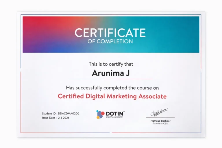 digital marketing certificate